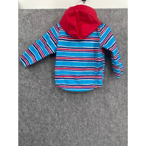 Northface Wind Breaker Hoodie Jacket Red Blue Infant 12-18M - Picture 3 of 4